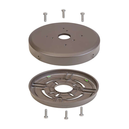 Keystone Retrofit Plate Includes Adaptor And Cover Bronze Used With Legacy 8 Inch Bollards (KT-BLED-PLATE-KIT)