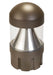 Keystone Cone Reflector Dome Top Bollard Head Power/Color Select 24W/19W/14W 3000K/4000K/5000K Built-In Photocell 120-277V Input Bronze (KT-BLED24PS-1A-UNV-8CSB-VDIM)