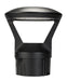 Keystone Decorative Bollard Head Power/Color Select 24W/19W/14W 3000K/4000K/5000K Built-In Photocell 120-277V Input Black (KT-BLED24PS-3C-UNV-8CSB-VDIM-B)