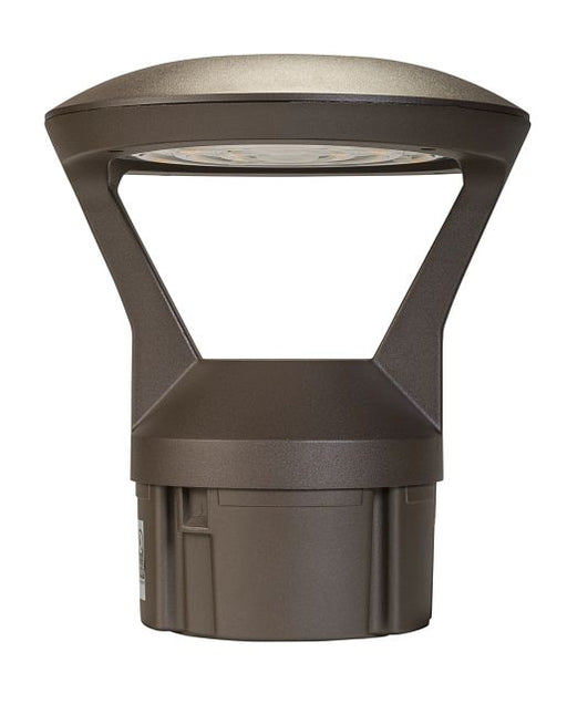 Keystone Decorative Bollard Head Power/Color Select 24W/19W/14W 3000K/4000K/5000K Built-In Photocell 120-277V Input Bronze (KT-BLED24PS-3C-UNV-8CSB-VDIM)