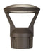 Keystone Decorative Bollard Head Power/Color Select 24W/19W/14W 3000K/4000K/5000K Built-In Photocell 120-277V Input Bronze (KT-BLED24PS-3C-UNV-8CSB-VDIM)