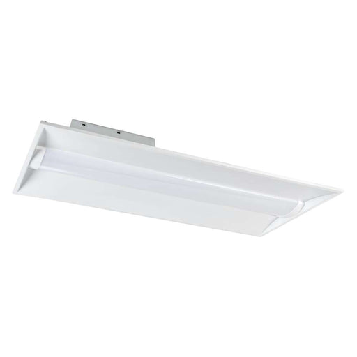 Keystone 2X4 LED Center Basket Troffer Wattage/CCT Selectable 30W/25W/20W 3500K/4000K/5000K 120-277V Input Frosted Curved Lens 0-10V Dimming (KT-CBLED30PS-24C-8CSA-VDIM)