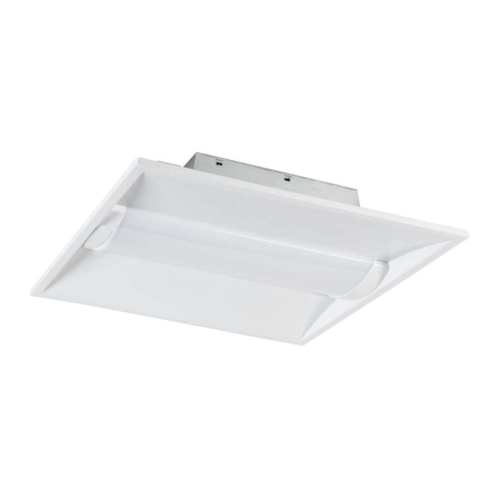Keystone 2X2 LED Center Basket Troffer Wattage/CCT Selectable 35W/30W/24W 3500K/4000K/5000K 120-277V Frosted Curved Lens 0-10V Dimming (KT-CBLED35PS-22C-8CSA-VDIM /CR)