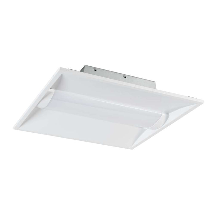 Keystone 2X2 LED Center Basket Troffer Wattage/CCT Selectable 35W/30W/24W 3500K/4000K/5000K 120-277V Input Frosted Curved Lens 0-10V Dimming (KT-CBLED35PS-22C-8CSA-VDIM)