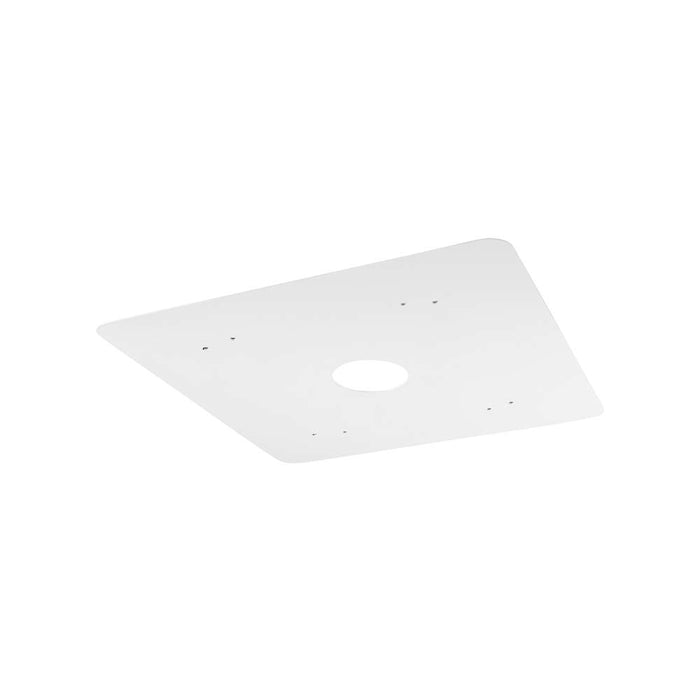 Keystone 21 Inch Square Beauty Plate White (KT-CLED-BP-21-W)