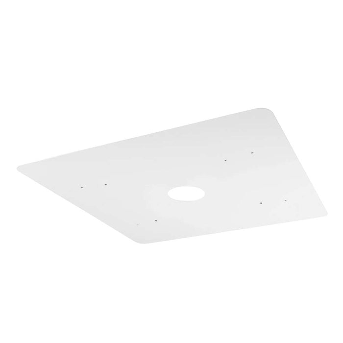 Keystone 26 Inch Square Beauty Plate White (KT-CLED-BP-26-W)