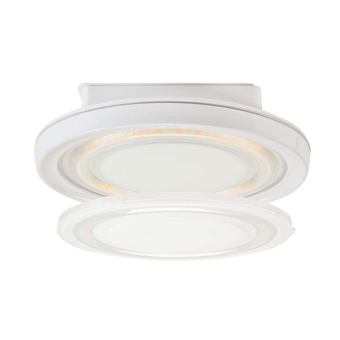 Keystone LED Canopy With OpticSwap Wattage/CCT Selectable 60W/50W/40W 3000K/4000K/5000K Built In Photocell Microwave Sensor Receptacle 10 Inch Housing 120-277V (KT-CLED60PS-M2-OSH-8CSB-VDIM-W)