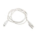 Keystone Cordset With Plug For 5-Pin Linking Fixtures 125V NEMA 5-15P Straight Blade Plug 6 Foot Long SJTW Cable 18/3 Wire White (KT-CS-515P-6-5PC-W)