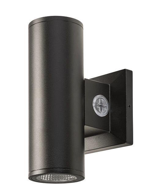 Keystone 3 Inch Wall Mount Cylinder Power/Color Select 10W/8W/6W 3000K/4000K/5000K Built-In Photocell 120-277V Input Black (KT-CYLED10PS-3A-WDI-OSG-8CSB-VDIM-B)