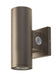 Keystone 3 Inch Wall Mount Cylinder Power/Color Select 10W/8W/6W 3000K/4000K/5000K Built-In Photocell 120-277V Input Bronze (KT-CYLED10PS-3A-WDI-OSG-8CSB-VDIM)