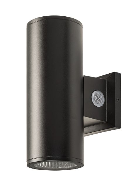 Keystone 4 Inch Wall Mount Cylinder Power/Color Select 20W/16W/12W 3000K/4000K/5000K Built-In Photocell 120-277V Input Black (KT-CYLED20PS-4A-WDI-OSG-8CSB-VDIM-B)