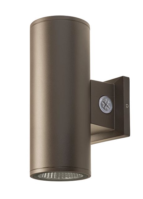 Keystone 4 Inch Wall Mount Cylinder Power/Color Select 20W/16W/12W 3000K/4000K/5000K Built-In Photocell 120-277V Input Bronze (KT-CYLED20PS-4A-WDI-OSG-8CSB-VDIM)