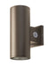 Keystone 4 Inch Wall Mount Cylinder Power/Color Select 20W/16W/12W 3000K/4000K/5000K Built-In Photocell 120-277V Input Bronze (KT-CYLED20PS-4A-WDI-OSG-8CSB-VDIM)