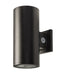 Keystone 6 Inch Wall Mount Cylinder Power/Color Select 36W/28W/21W 3000K/4000K/5000K Built-In Photocell 120-277V Input Black (KT-CYLED36PS-6A-WDI-OSG-8CSB-VDIM-B)