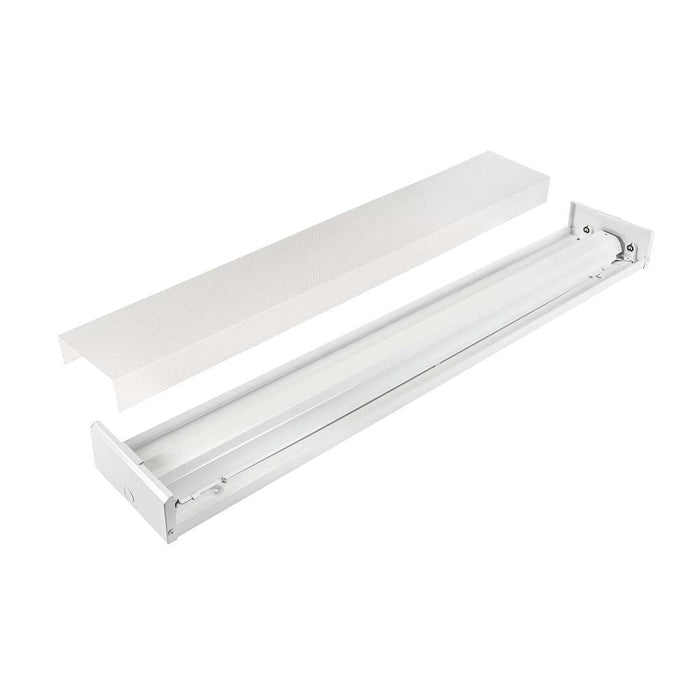 Keystone 4 Foot 2-Lamp Tube-Ready Wrap Fixture Wired For Type B Double-Ended T8 LED Lamps (KT-DDWLEDT8-4-2L-DP /DE)