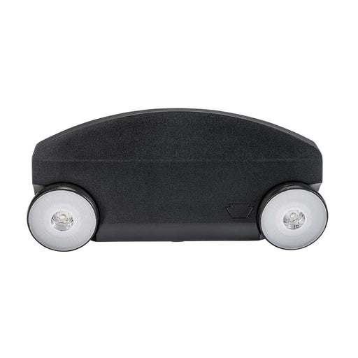 Keystone Emergency Light Thermoplastic Style 2 Black Color 6500K Dual Heads Surface Mount 120-277Vac Emergency Battery Backup Remote Capable (KT-EM-TP2-BLWL-SU-RC)