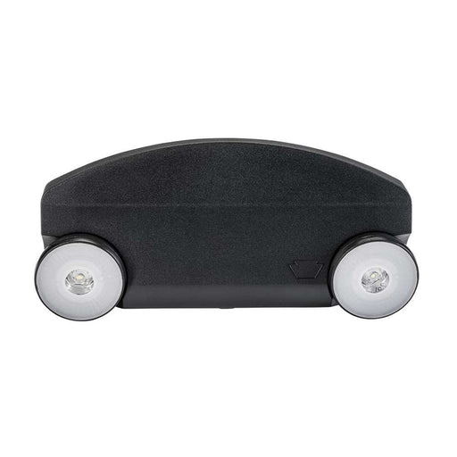 Keystone Emergency Light Thermoplastic Style 2 Black Color 6500K Dual Heads Surface Mount 120-277Vac Input Emergency Battery Backup (KT-EM-TP2-BLWL-SU)