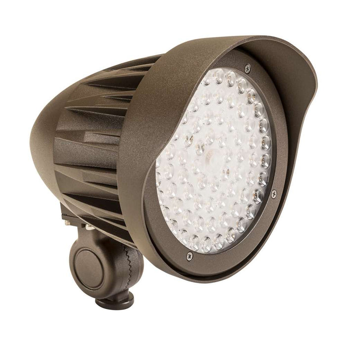 Keystone LED Bullet Floodlight Wattage/CCT Selectable 25W/20W/15W 3000K/4000K/5000K Built In Photocell 120-277V Knuckle Mount Bronze Generation 2 (KT-FLED25PS-C1E-UNV-8CSB-VDIM /G2)