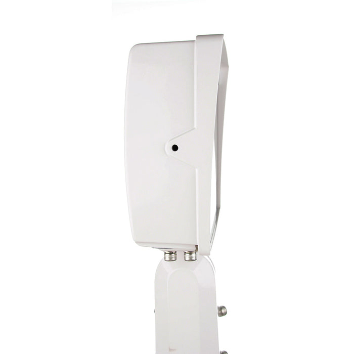 Keystone LED Flood Light Power/CCT Selectable 75W/60W/45W 3000K/4000K/5000K Rectangular Series 4 With Built-In Photocell 120-277V Input White (KT-FLED75PS-R4A-UNV-8CSB-VDIM-W)