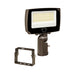 Keystone LED Flood Light Power/CCT Selectable 100W/90W/80W 3000K/4000K/5000K Rectangular Series 4 With Built-In Photocell 120-277V Input Bronze (KT-FLED100PS-R4A-UNV-8CSB-VDIM)