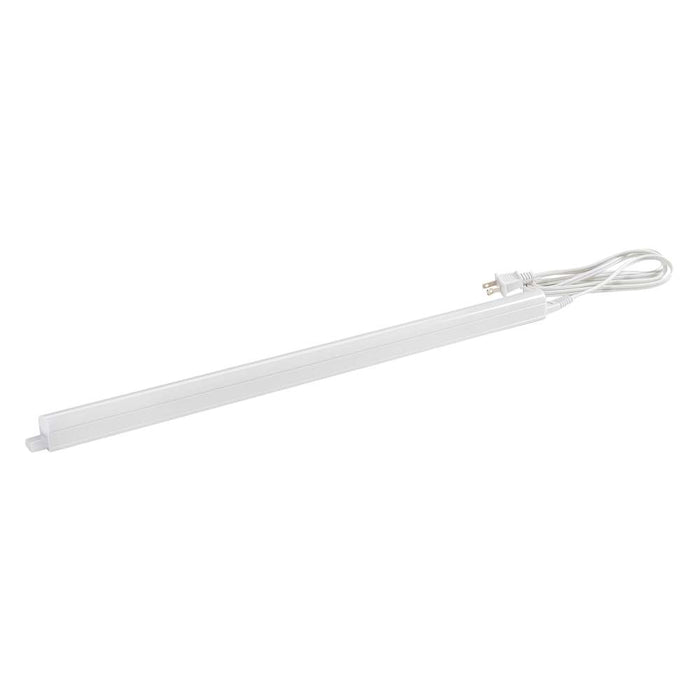 Keystone Integrated T5 LED Fixture 7W 22 Inch Long 4000K Linkable 120V Input With 9.5 Inch Linking Cable 60 Inch 2-Prong Power Cord (KT-IFLED7-2-840-CP)