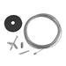 Keystone Canopy Cover Non-Feed Kit Drywall / Stud Mount 2 Inch Circular Black (KT-LALED-2CC-1-NF-KIT-B)