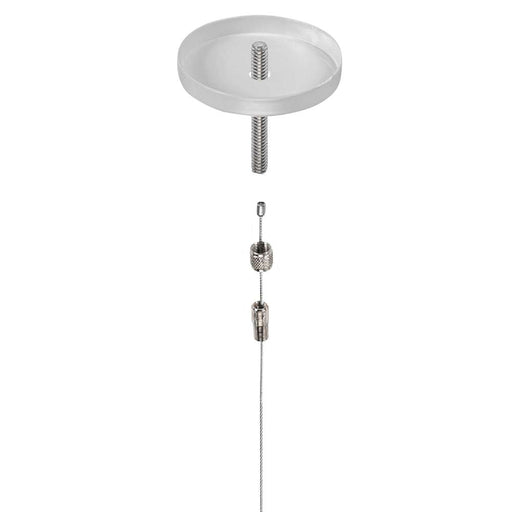 Keystone Canopy Cover Feed Kit J-Box Mount 5 Inch Square Silver (KT-LALED-5SC-1-F-KIT-S)