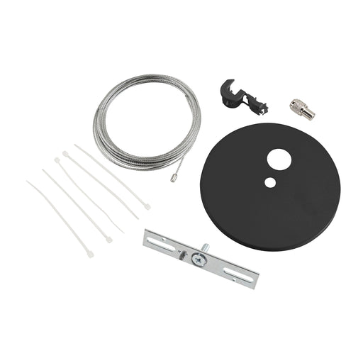 Keystone Canopy Cover Feed Kit J-Box Mount 5 Inch Circular Black (KT-LALED-5CC-1-F-KIT-B)