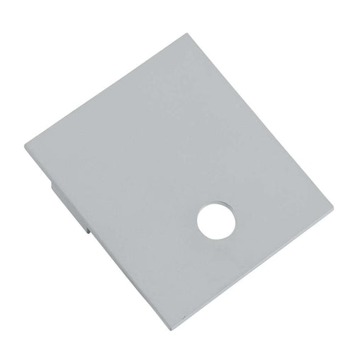 Keystone End Cap For Series A Linear Architectural Fixtures For Use With Emergency Test Button Silver (KT-LALED-A-EC-EM-S)