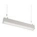 Keystone 2 Foot Linear Architectural Pendant Selectable 20W/15W/12W 2700K/3000K/3500K/4000K/5000K 120-277V 0-10V Dimming Silver 12V Aux (KT-LALED20PS-2A-8CSF-VDIM-S)