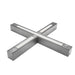 Keystone X-Shape Linear Architectural Fixture Selectable 50W/38W/30W 2700K/3000K/3500K/4000K/5000K 120-277V 0-10V Dimming Silver 12V Aux (KT-LALED50PS-XA-8CSF-VDIM-S)