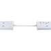 Keystone Linking Cordset For 5-Pin Linking Fixture 1 Foot White (KT-LC-1-5PC)