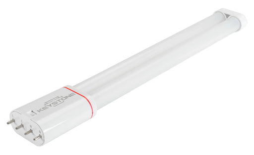 Keystone 10W LED PLL Tube 2G11 Base Glass Coated Construction 120-277V 12.5 Inch Long 4000K (KT-LED10PLL-12GC-840-D)