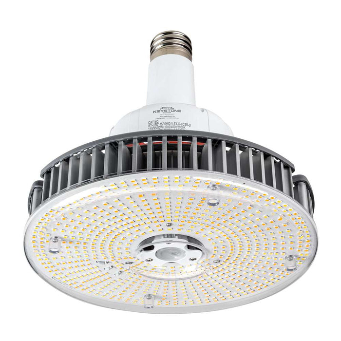 Keystone HID LED High Bay Lamp Power/CCT Selectable 80W/95W/115W 3000K/4000K/5000K EX39 Base DirectDrive For Vertical Applications (KT-LED115PSHID-V-EX39-8CSB-D)