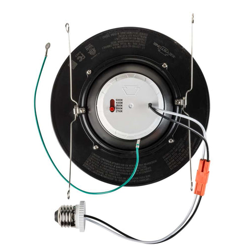 Keystone 5/6 Inch Circular LED Residential Retrofit Gimbal Black Trim 11W 2700K/3000K/3500K/4000K/5000K Triac Dimming Quick Disconnect E26 Base (KT-LED11RD-6C-9CSF-DIM-G-B)