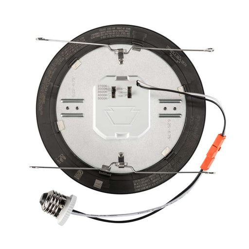 Keystone 5/6 Inch Baffled Circular LED Residential Retrofit Black Trim Wattage/CCT Selectable 14W/10W/8W 2700K/3000K/3500K/4000K/5000K Triac Dimming E26 Base (KT-LED14PSRD-6CB-9CSF-DIM-B)