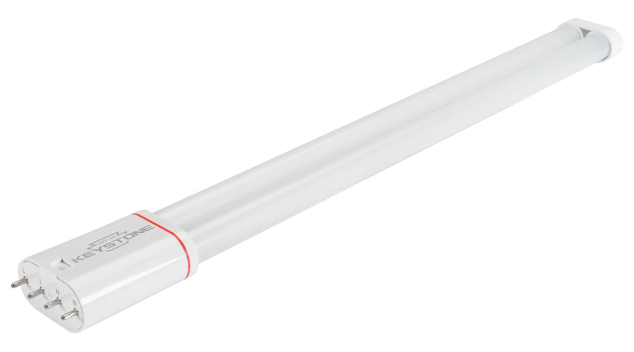 Keystone 16W LED PLL Tube 2G11 Base Glass Coated Construction 120-277V 16.5 Inch Long 3000K (KT-LED16PLL-16GC-830-D)