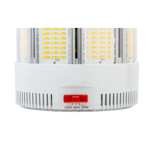 Keystone LED HID Replacement Lamp Power Select/CCT Selectable 200W/150W/100W 3000K/4000K/5000K EX39 Base 120-277V Integrated Cooling Fan (KT-LED200PSHID-FC-EX39-8CSB-D)