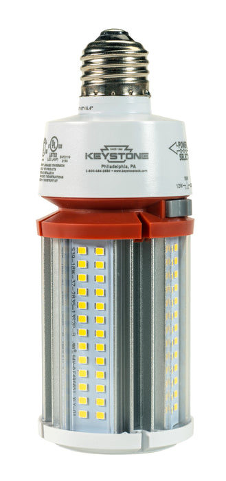 Keystone LED HID Replacement Lamp Wattage Selectable 22W/18W/12W E26 Base 3000K 120-277V Input Directdrive (KT-LED22PSHID-E26-830-D /G4)