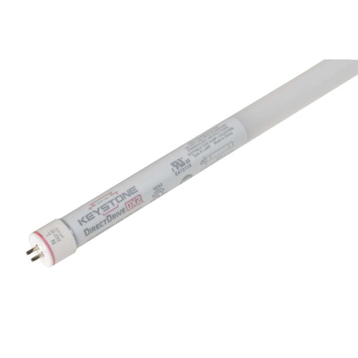 Keystone 25W LED T5 HO Tube Shatter-Proof Coated Glass 4 Foot CCT Selectable 3000K/3500K/4000K/5000K/6500K Single Or Double-Ended Power 120-277V (KT-LED25T5HO-48GC-8CSJ-DX2)
