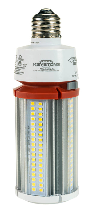Keystone LED HID Replacement Lamp Wattage Selectable 27W/22W/18W E26 Base 5000K 120-277V Input Directdrive (KT-LED27PSHID-E26-850-D /G4)