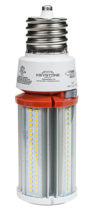 Keystone LED HID Replacement Lamp Wattage Selectable 27W/22W/18W EX39 Base 4000K 120-277V Input Directdrive (KT-LED27PSHID-EX39-840-D /G4)