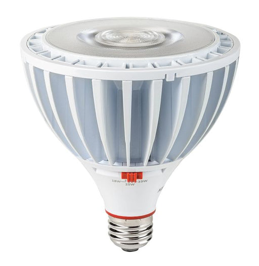 Keystone Commercial PAR38 LED Lamp Wattage Selectable 18W/25W/33W E26 Base 4000K 120-277V Input Standard Flood (KT-LED33PSPAR38-F-840)