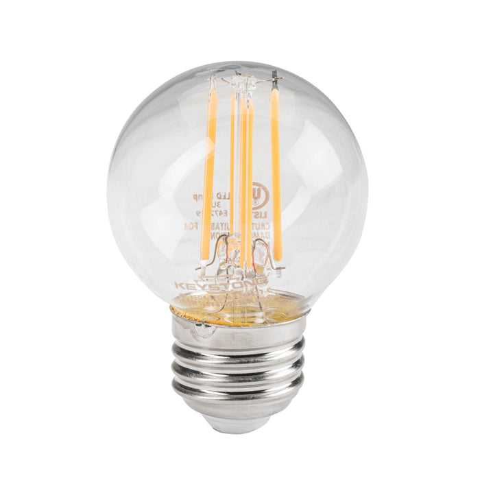 Keystone 40W Equivalent 4.5W G16.5 LED Bulb E26 2700K 80 CRI Dimmable 2700K (KT-LED4.5FG16-E26-927-C)