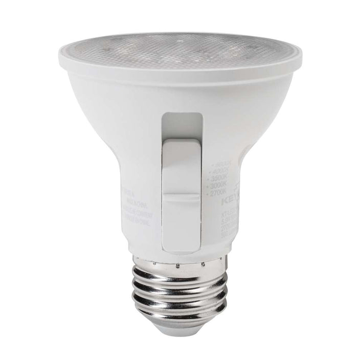 Keystone 5.5W PAR20 Flood E26 Base 40 Degree Beam Angle CCT Selectable 2700K/3000K/3500K/4000K/5000K 120V 90 CRI (KT-LED5.5PAR20-F-9CSF /G4)