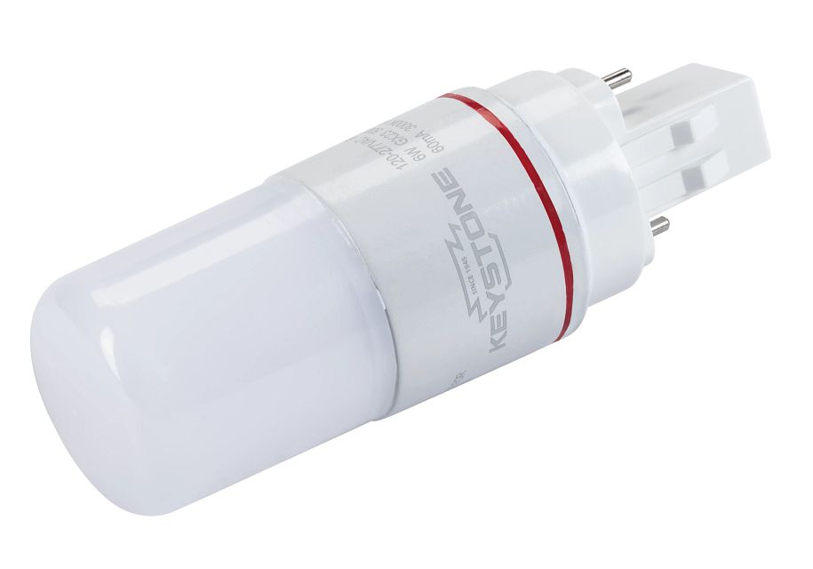 Keystone 6W 700Lm 3000K Omnidirectional G24d Bypass 2-Pin And 4-Pin Ballasts Compact LED For Compact Fluorescent Replacement (KT-LED62P-O-830-D)