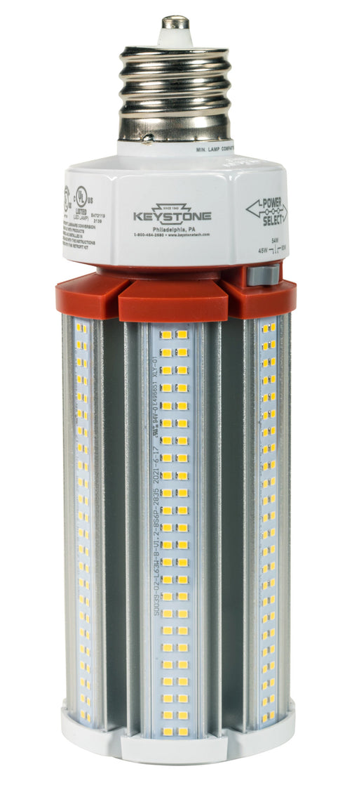 Keystone LED HID Replacement Lamp Wattage Selectable 63W/54W/45W EX39 Base 5000K 120-277V Input Directdrive (KT-LED63PSHID-EX39-850-D /G4)