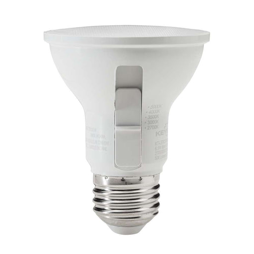 Keystone 6.5W PAR20 Flood E26 Base 40 Degree Beam Angle CCT Selectable 2700K/3000K/3500K/4000K/5000K 120V 80 CRI (KT-LED6.5PAR20-F-8CSF /G4)