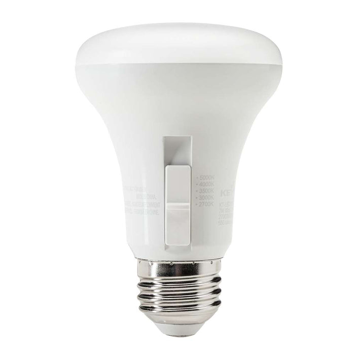 Keystone 7W R20 Flood E26 Medium Base CCT Selectable 2700K/3000K/3500K/4000K/5000K 120V 80 CRI Generation 4 (KT-LED7R20-8CSF /G4)