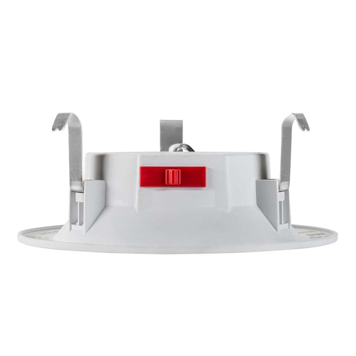 Keystone 4 Inch LED Downlight Retrofit Trim 7.5W CCT Selectable 2700K/3000K/3500K/4000K/5000K 90 CRI 120V Triac Dimming E26 Adapter (KT-LED7RD-4C-9CSF-DIM-CS)
